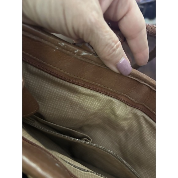 Brighton Woven‎ Jute Rope Shoulder Tote Bag Leather Strap Tan Brown Boho Beach - Picture 14 of 14